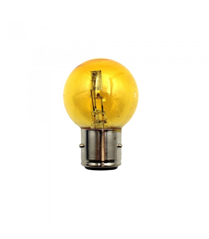 Ampoule globe 6V - 35/35W - BA21d - Jaune - 1