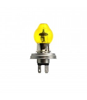 12v halogen bulb - 60/55W - H4 - P45T with yellow globe - 1