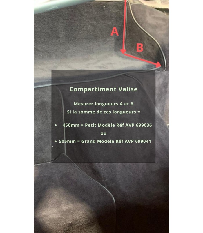 Garniture Moquette Petit Compartiment Bagage - A110 - 3