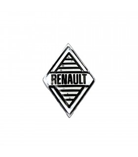 Monogramme losange chromé "Renault" de face Avant ou Arrière - Losange (34x22mm) à une fixation - 1