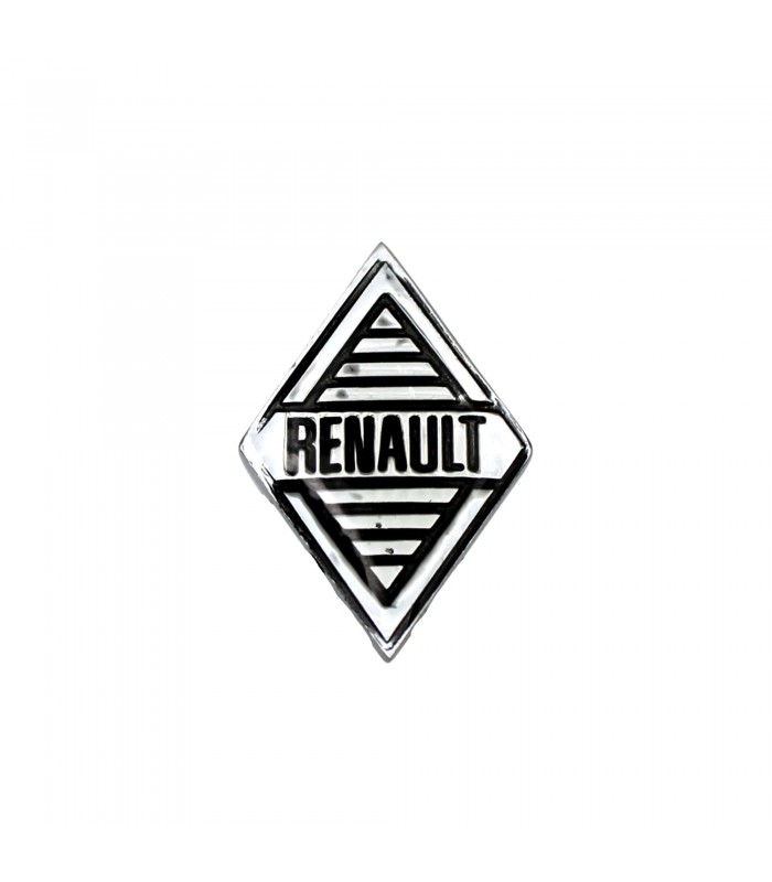 Monogramme losange chromé "Renault" de face Avant ou Arrière - Losange (34x22mm) à une fixation - 1
