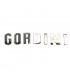 Rear hood chrome metal letters "Gordini" - 1