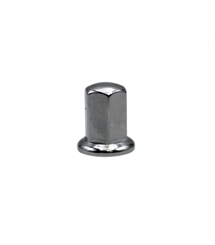 Chrome wheel nut for original steel rim M10x125 - R4 / 4L - Ref 7700625475 - 1