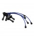 Blue Silicone Ignition Harness with Straight Terminals (Short Extensions Built into the Wires) - R8G / A110.1300G/S - 1