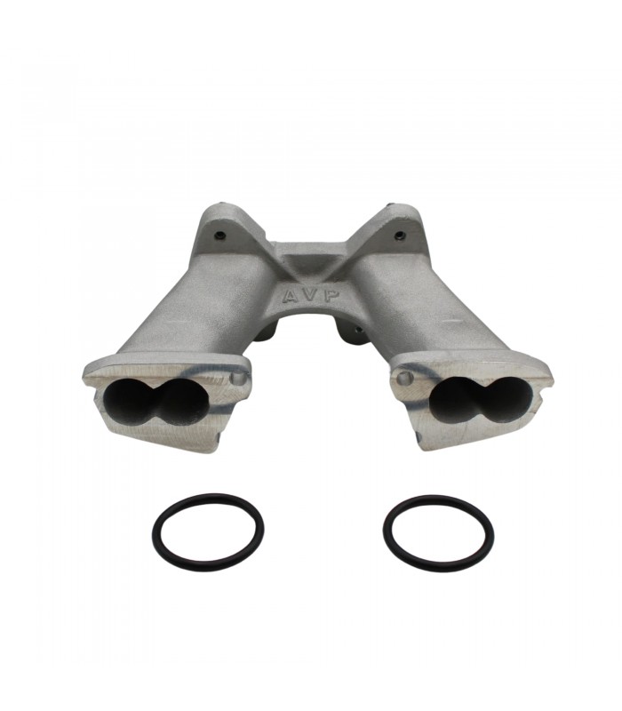 Pipe d'admission en aluminium pour le montage d'un carburateur Weber 40 DCOE ou DCOM - Moteur 1108cm³ et 1289cm³ - 3