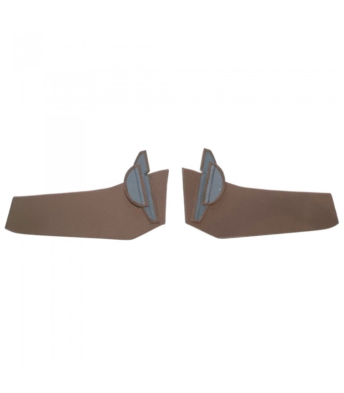 "Bark Brown" colored fabric trim kit to stick on for interior door with rigid storage compartment - 4CV - 2