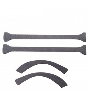 Kit de pieds milieu et de passages de roue arrière en tissu couleur "Écorce Gris" - 4CV - 1