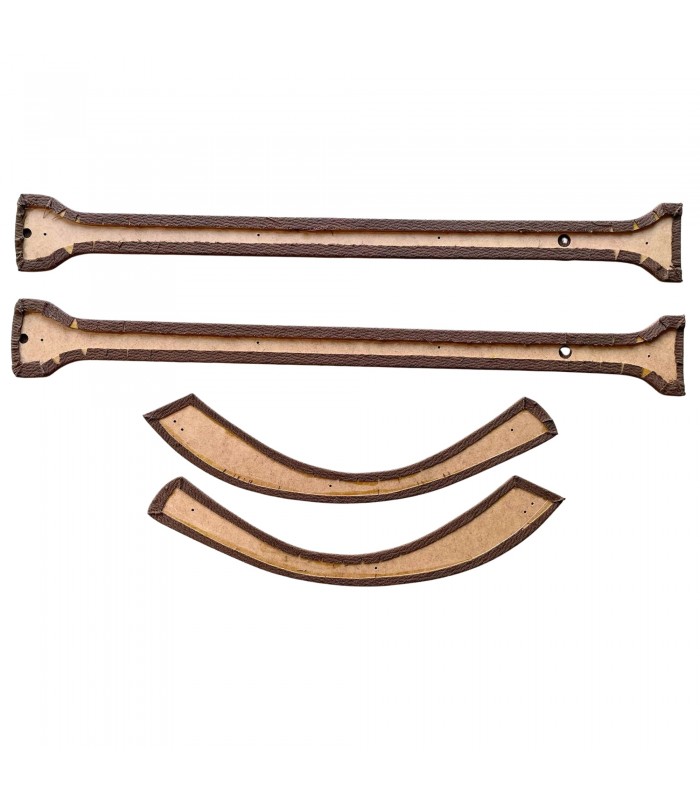 Center pillar and rear wheel arch kit in "Bark Brown" fabric - 4CV - 2