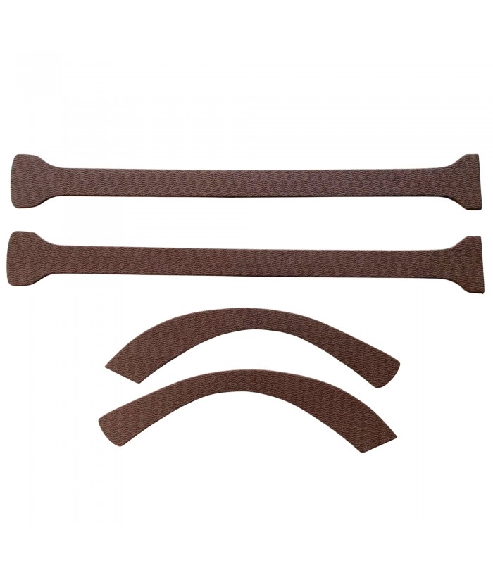 Center pillar and rear wheel arch kit in "Bark Brown" fabric - 4CV - 1