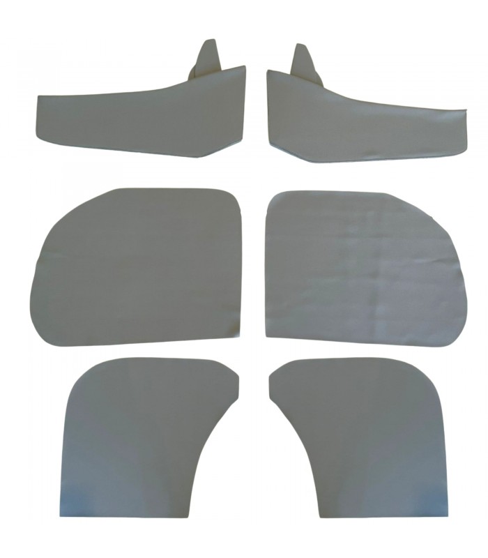 Kit d'habillage en simili cuir "Gris" pour intérieur de porte avec vide-poche rigide - 4CV - 1