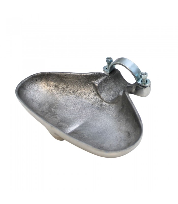 Sortie de tube d'échappement en aluminium type "Robri" (Queue de Carpe) - 4CV - 2