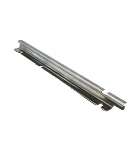 Glissière inférieure en inox de vitre Arrière Droite coulissante - 4CV - Réf 5530050 - 1