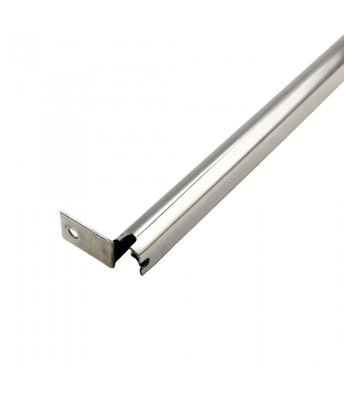 Montant en inox pour support de vitre Arrière fixe (Droite ou Gauche) - 4CV - 2