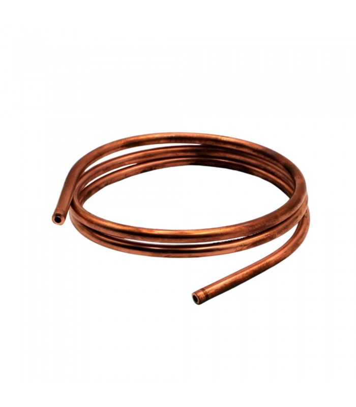 Copper tube Ø 6x8 mm for supplying the braking circuit (From the lockheed reservoir to the master cylinder) (Length 1 meter) - 1