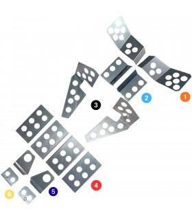 Kit of 10 sealing plates for chassis - A310 V6