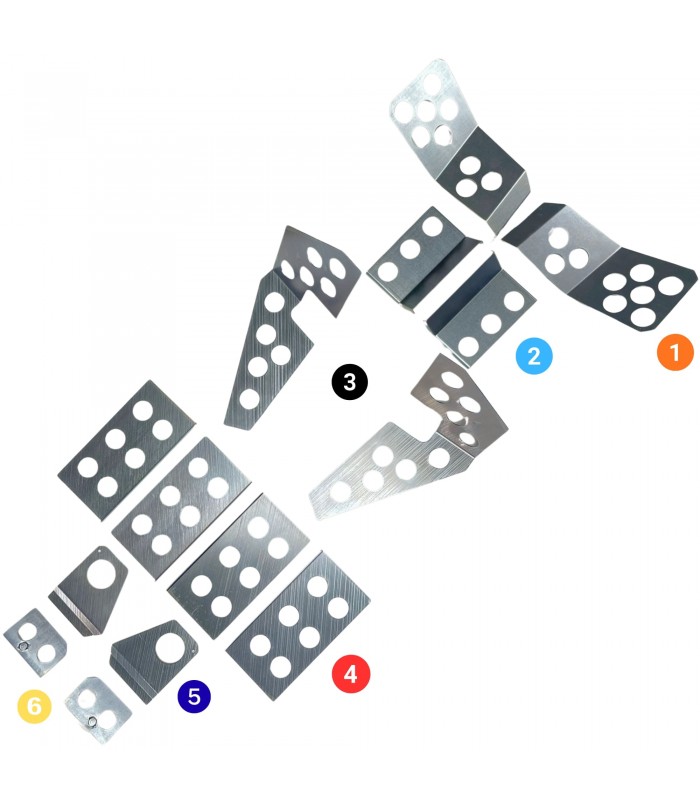 Kit of 10 sealing plates for chassis - A310 V6