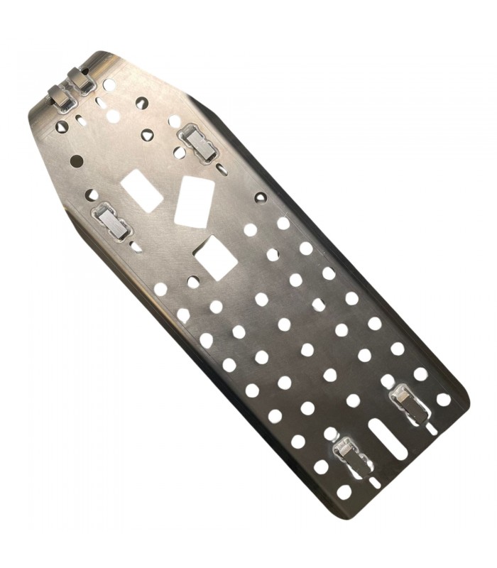 Rear aluminum skid plate for protection under the engine and gearbox (Sold individually) - A110 1600 - 1