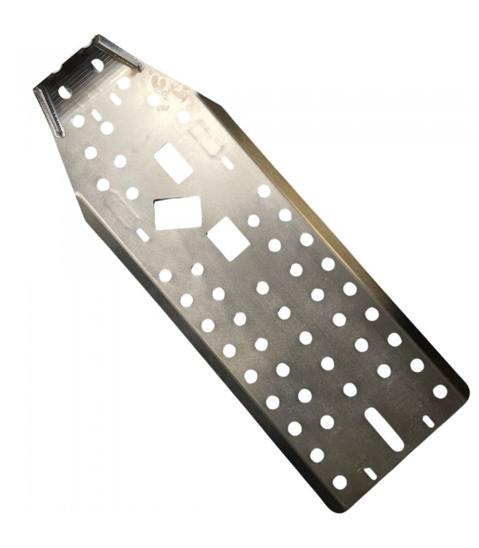 Rear aluminum skid plate for protection under the engine and gearbox (Sold individually) - A110 1600 - 2
