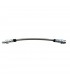 Aviation Rear Brake Hose (Stainless Steel Braided) - Ø 3/8"-24 UNF - Length: 26cm (Overall) - 1