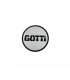 Gotti Grey metal wheel center cap / 63.5mm outer diameter - 1