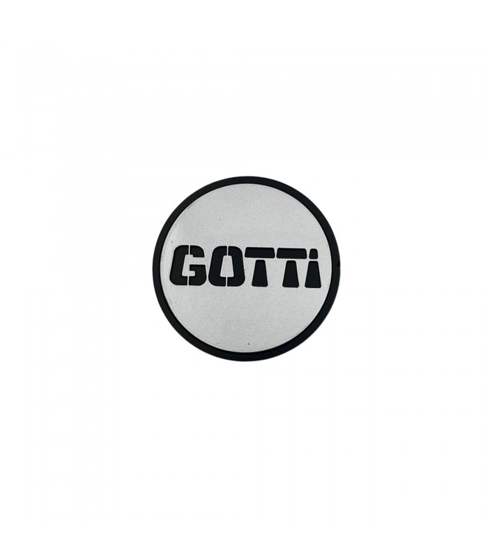 Gotti Grey metal wheel center cap / 63.5mm outer diameter - 1