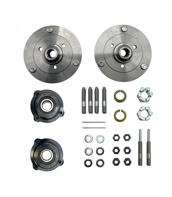 Large rear wheel bearing kit for small original brakes - Renault 8 / Caravelle / Floride / A110 / GT4 / Matra Djet - 1