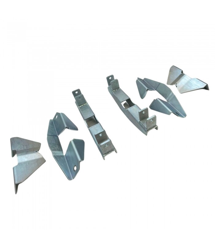 Kit of 6 parts to be welded for conversion of rear cross member from 2 to 4 shock absorbers - R8G / A110 - 1
