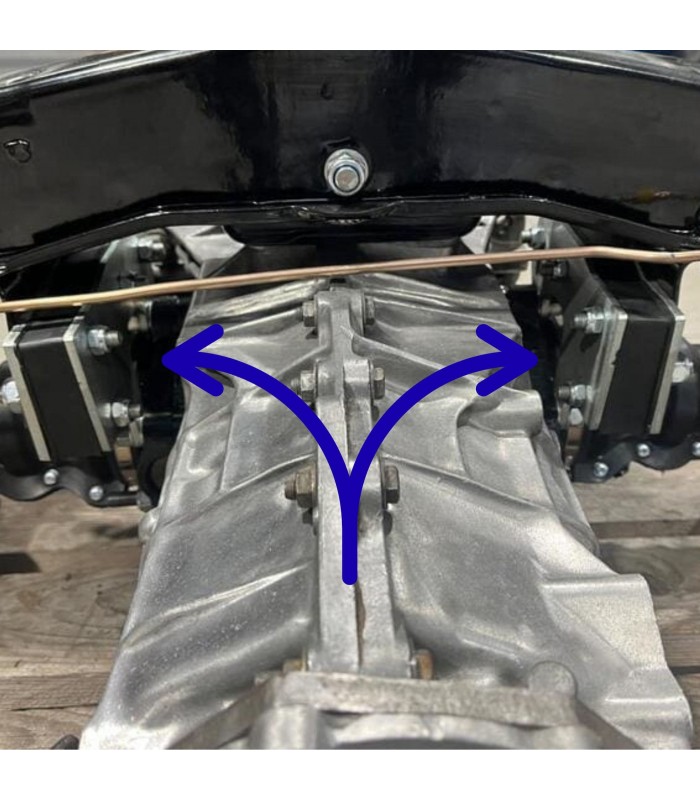 Paire de silentblocs latéraux de boite de vitesse renforcés - 6