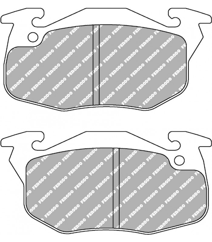 Set of front or rear brake pads (Bendix mounting) - Ferodo Racing (DS3000) - Competition use - 2