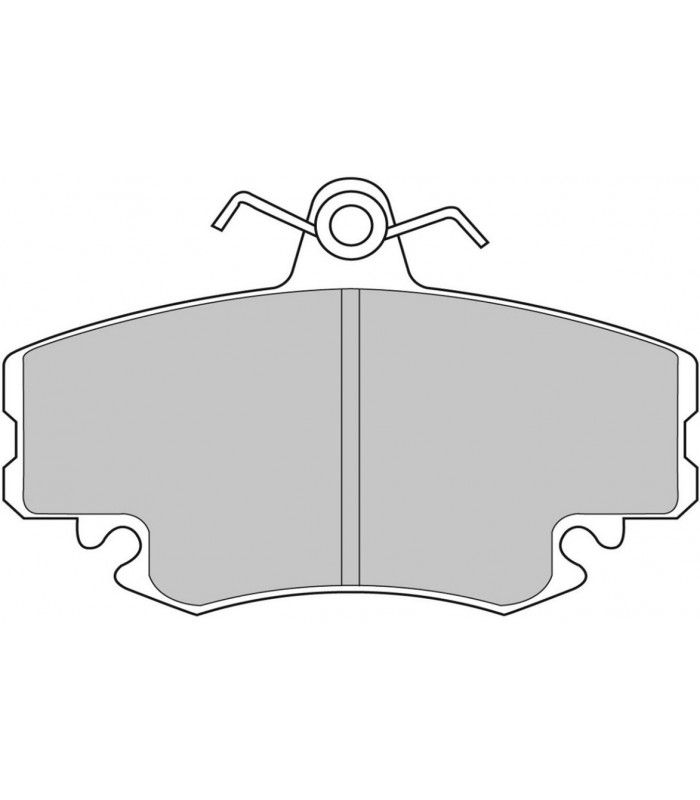 Front brake pad set (Lucas/TRW fit) - Ferodo Racing (DS3000) - Competition use - 2