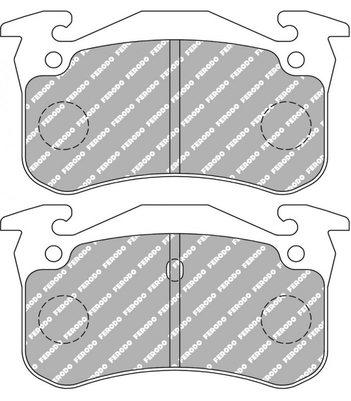 Rear brake pad set (Bendix mounting) - Ferodo Racing (DS2500) - Competition use - 2