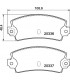 Rear brake pad set (Bendix mounting) - Mintex Racing (MRM1802) - Competition use - 2