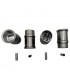 Set 4 pistons and 4 cylinder liners Ø65mm with rings and wrist pins (Ø18x57x11mm)-956cc engine (Type C1C-08/689-10) - R4/R5 TL -