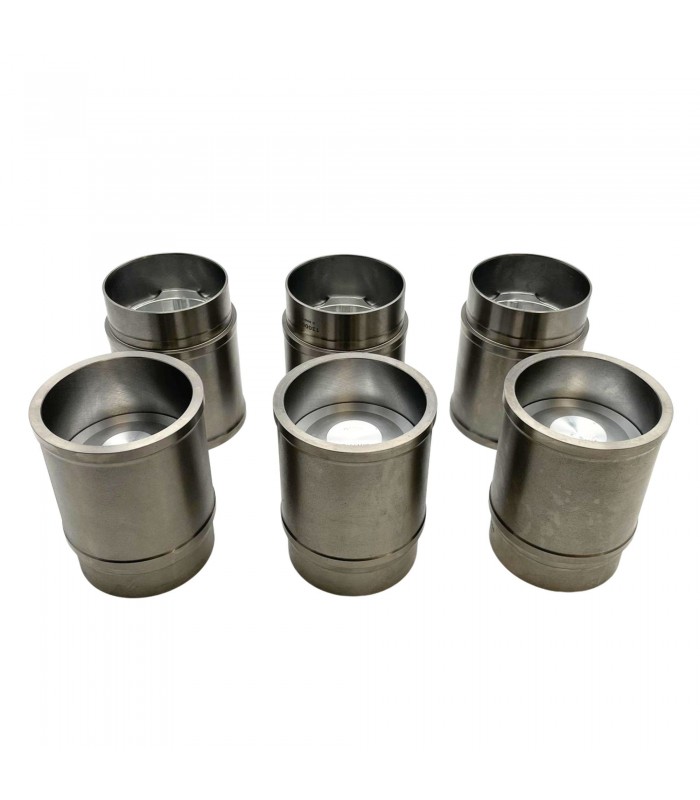 Jeu de x6 chemises et x6 pistons Ø 88mm avec segments et axes (Ø 23.5x72mm) - A310 V6 (Moteur 2664cm³ Type PRV)