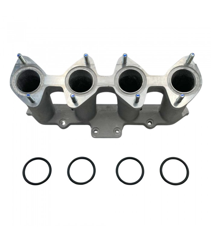 Pipe d'admission en aluminium pour le montage de 2 carburateurs Weber 40 DCOE - Rallye 3 - 2