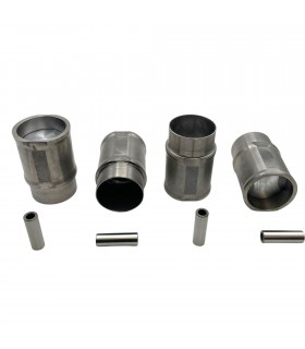 Set of liners and pistons Ø 76mm with pin and segment - R5 Alpine (1223) - 1397cc engine (Type 840.25) - 1