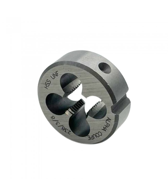 Filière ronde à cage Ø 30 mm - Ø 3/8"-24 UNF (Pas à droite) - 1