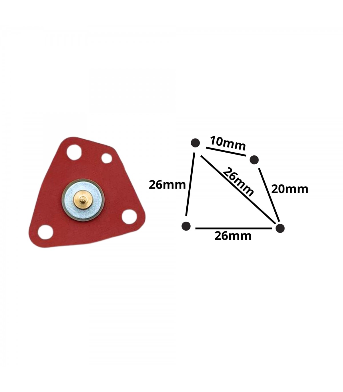 Membrane de carburateur - Zenith 32IF et 32IF7 - 2