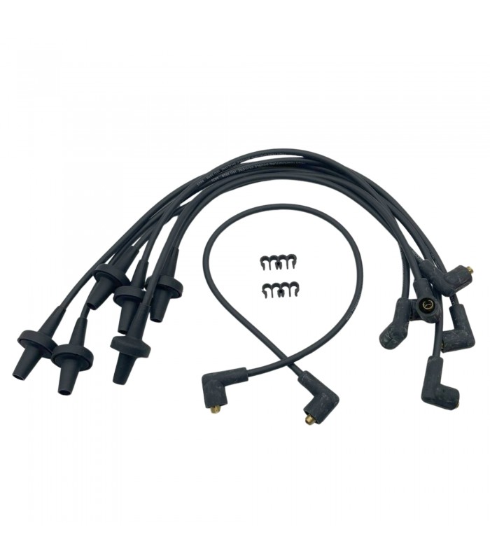 Faisceau d'allumage en silicone Noir avec cosses Droites - Réf. 7700268696 - 7700268919 - 1