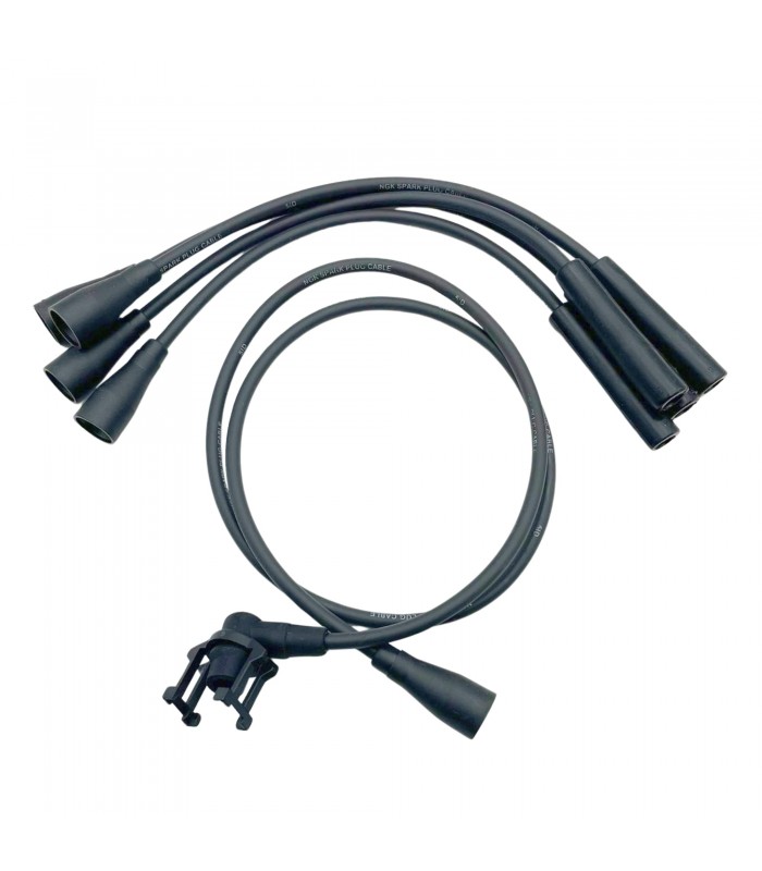 Faisceau d'allumage en silicone Noir avec cosses Droites "NGK" - 1