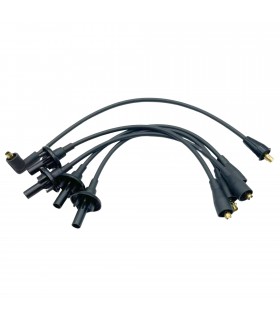 Faisceau d'allumage en silicone Noir avec cosses Droites "NGK" - Réf. 7700590752 - 1