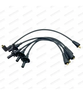 Faisceau d'allumage en silicone Noir avec cosses Droites "NGK" - Réf. 7700590752 - 1