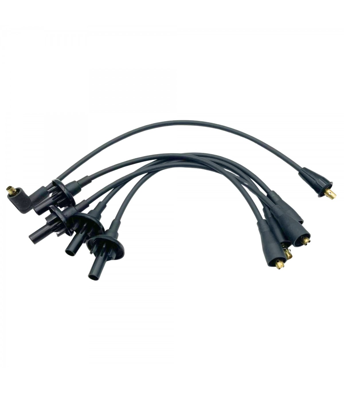 Faisceau d'allumage en silicone Noir avec cosses Droites "NGK" - Réf. 7700590752 - 1