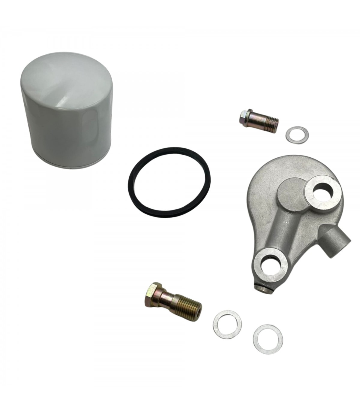 Support de filtre à huile avec filtre, joints et 2 vis banjo de fixation - Moteur Ventoux Type 670 - 2