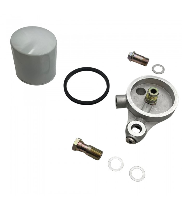 Oil filter bracket with filter, gaskets and 2 banjo fixing screws - Ventoux Type 670 engine - 1