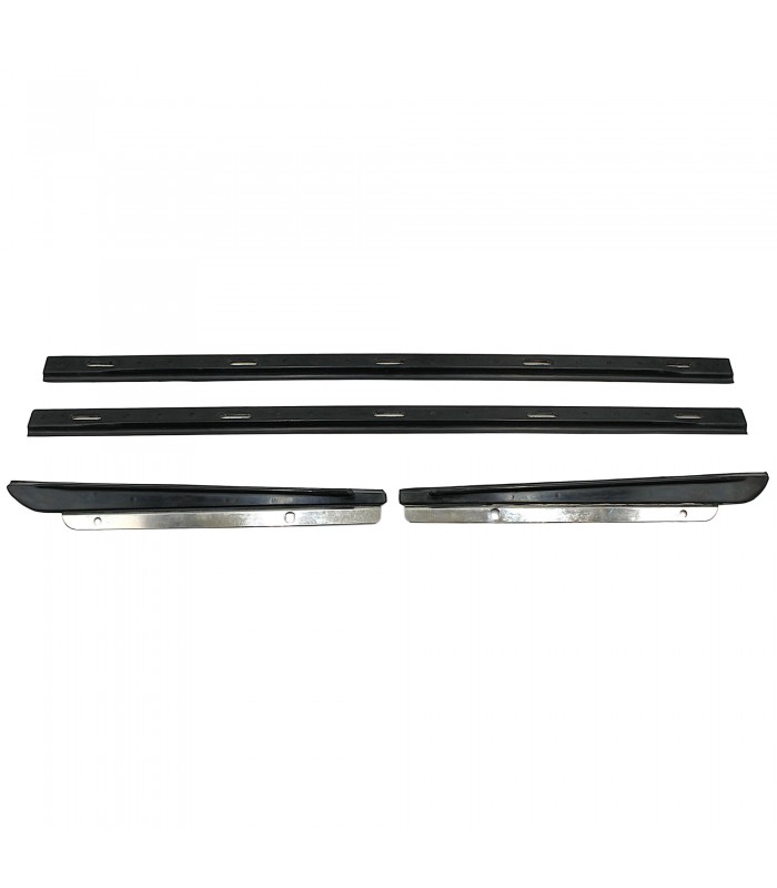 Kit of 4 Exterior Window Weatherstrip Strips (Front and Rear) - Rubber and Metal Seals - R8 / R8G / R10 - 1