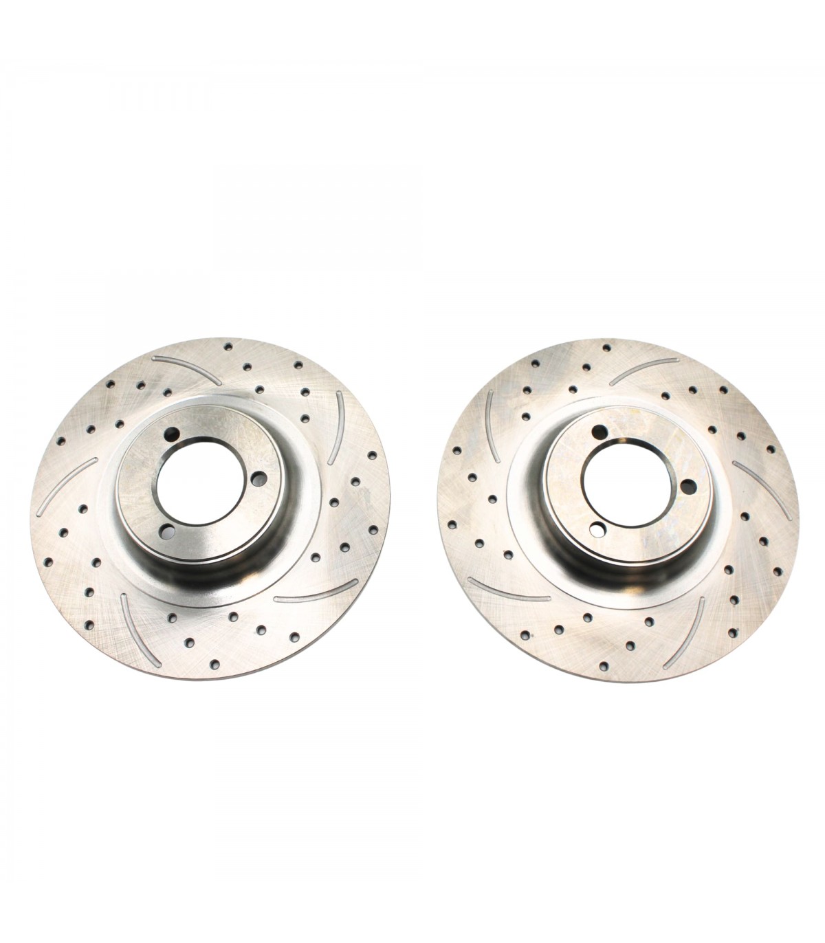 Paire de disques de frein Avant ou  Arrière "Percés-rainuré" (Droite et Gauche) - Ø 260mm x7,5mm - 1