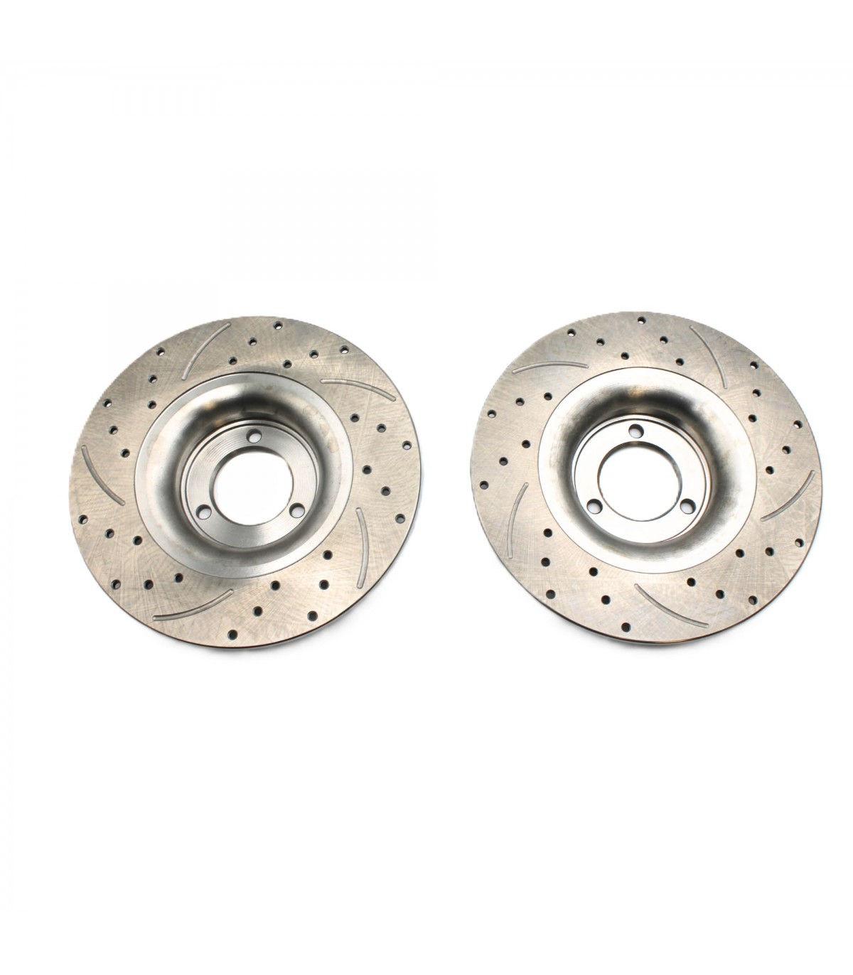 Paire de disques de frein Avant ou  Arrière "Percés-rainuré" (Droite et Gauche) - Ø 260mm x7,5mm - 2