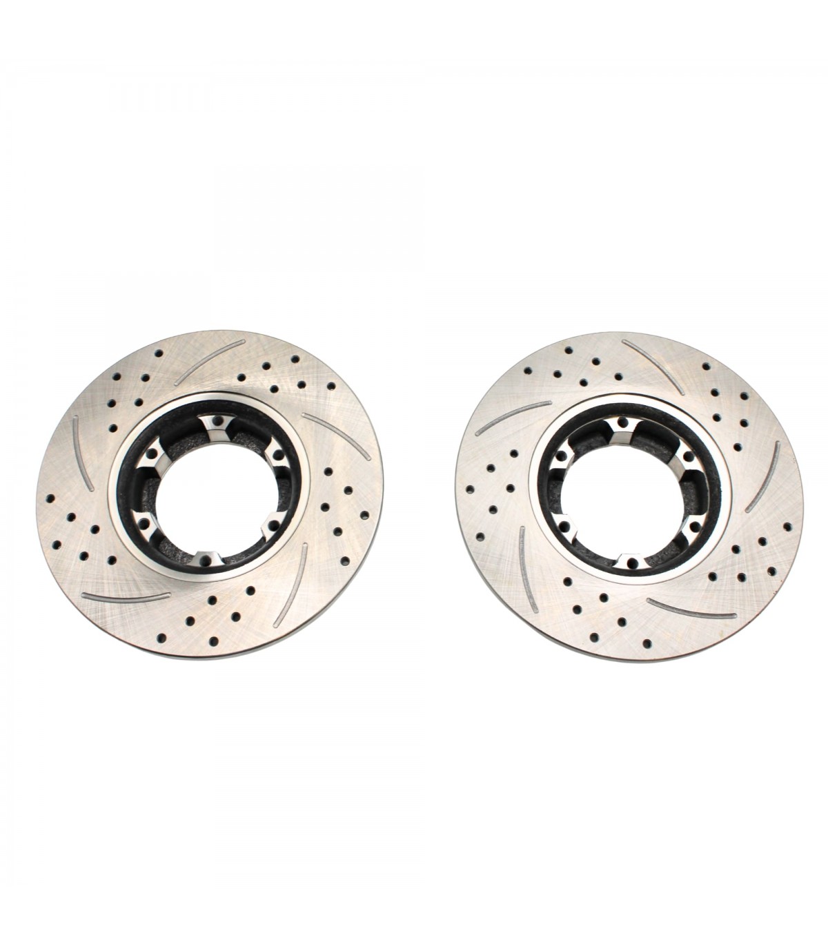 Paire de disque de frein "Percés-rainuré" (Droite et Gauche) - Ø 228mm x10mm - 2