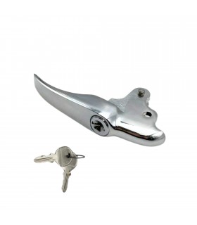 Poignée de capot Arrière chromée à clés - Dauphine (Deuxième modèle) - 1